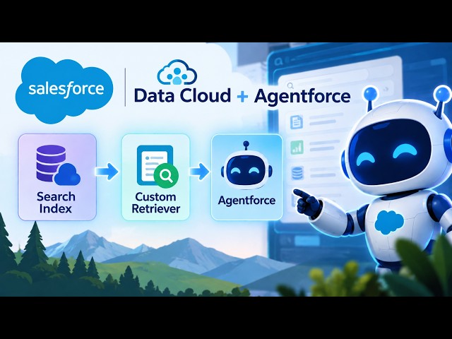 Salesforce Data Cloud: Search Index & Agentforce Custom Retriever Explained | Step-by-Step Guide