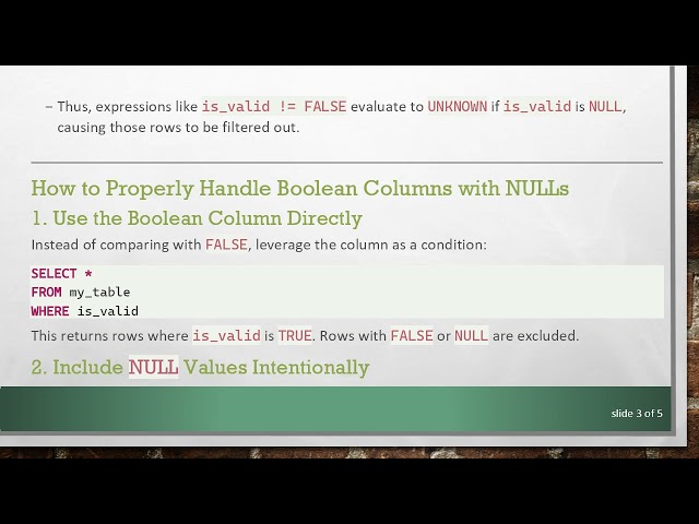 Handling NULL Values in PySpark TempView Boolean Comparisons