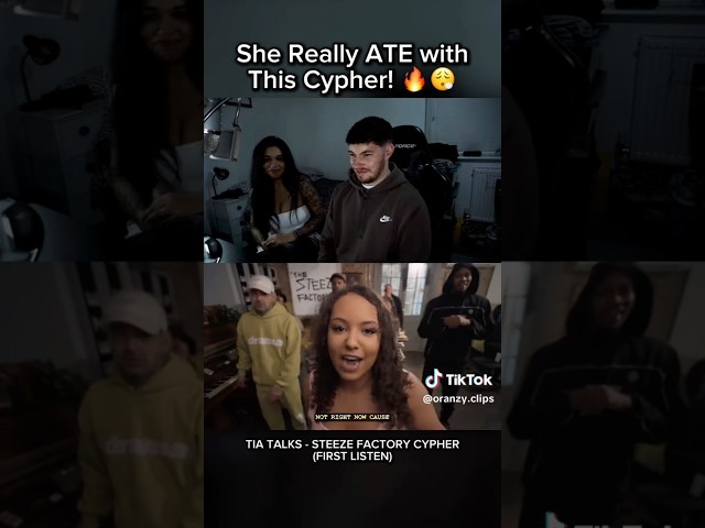 She Really ATE with This Cypher! 🗣️ Tia is TALKING! #reactionvideo #femalemc