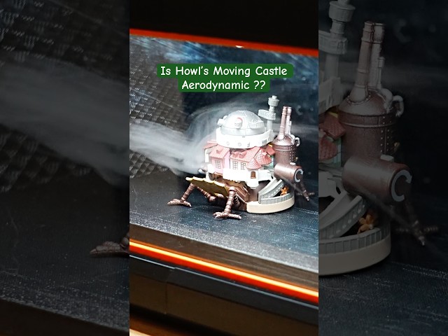 I put Howl’s Moving Castle in my Wind Tunnel #windtunnel #3dprinting #akiwindtunnel #aeroflow