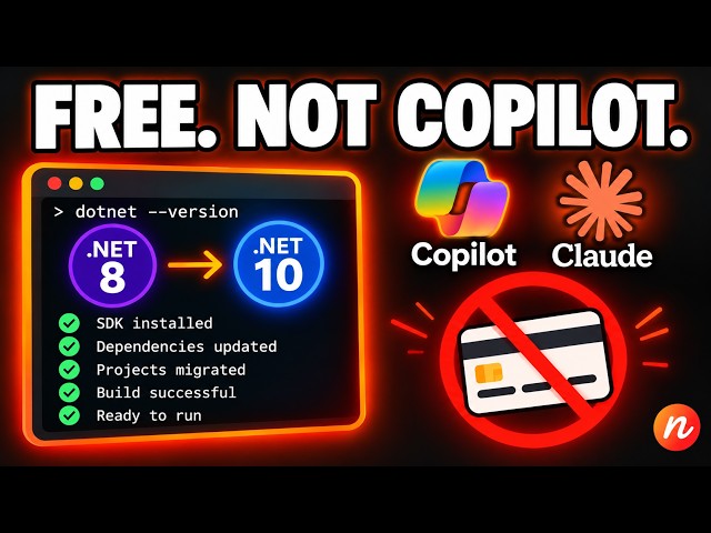 Upgrade .NET Framework to .NET 10 Free — No Copilot Needed