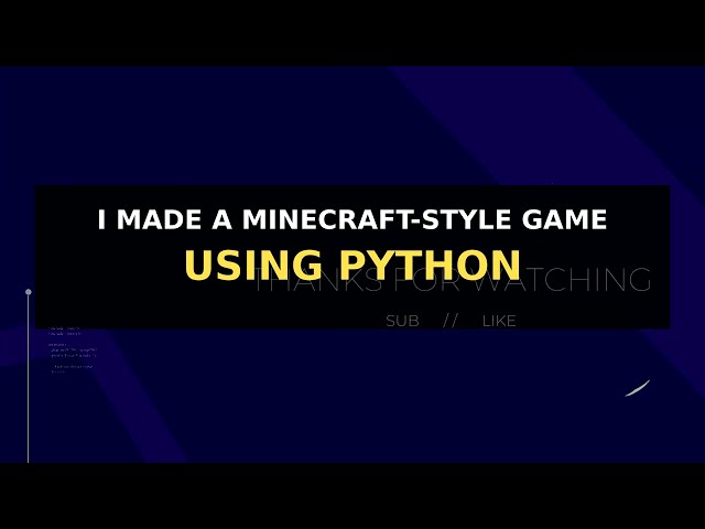 I Made Minecraft Using Python! 😲 (Step-by-Step Tutorial)