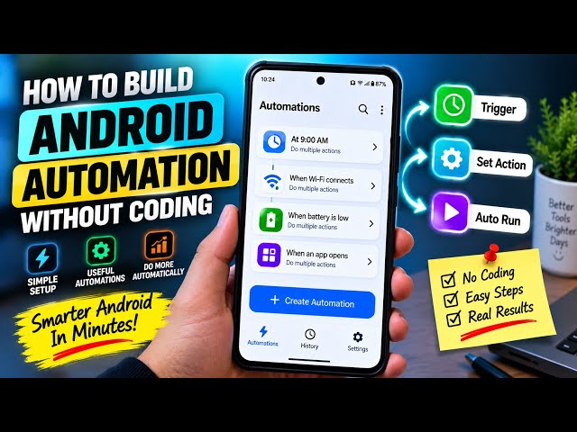 No-Code Android Automation: Make Your Phone Work Automatically 🤖📱