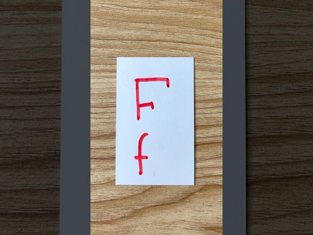 easy letter drawing F f