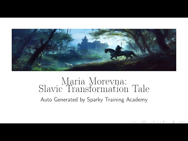 Maria Morevna: Slavic Transformation Tale