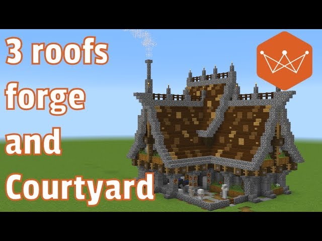 Minecraft Tutorial: How to Build a Medieval Blacksmith part 2 (exterior Details)