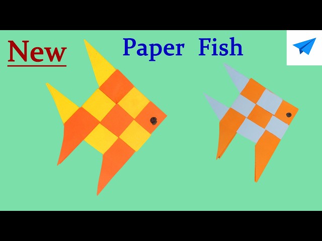 How to Make a Paper Fish 🐟 | Easy Origami Fish Tutorial | Paper Craft