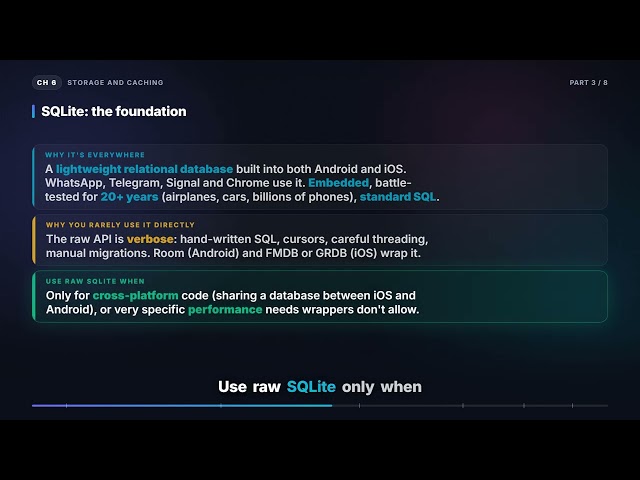 Local databases — SQLite and Room, in code | Mobile System Design (6.3)