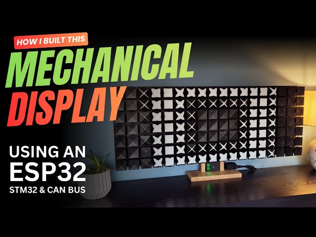 I Spent 2 Years Building This Mechanical Display (Open Source): ESP32, STM32 & CAN Bus