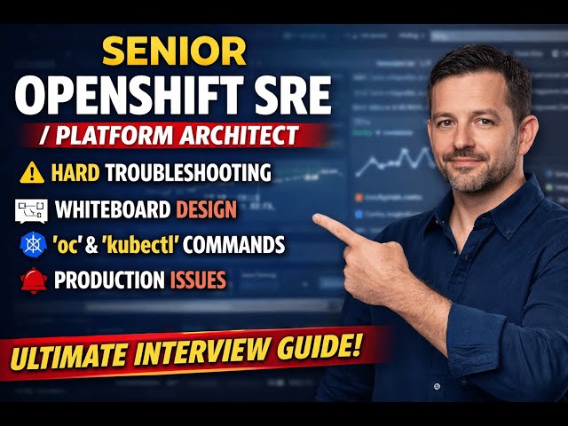 Senior OpenShift SRE Interview Questions & Answers | Hard Troubleshooting, oc Commands, Whiteboard