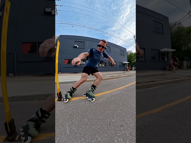 Rebound Stop. #inlineskating #rollerblading
