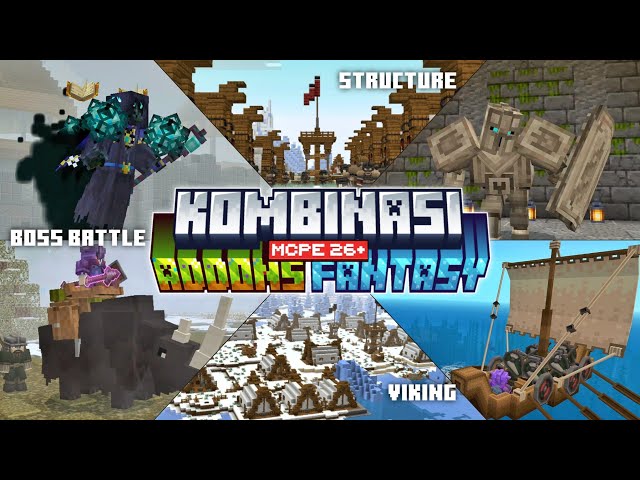 BEST NEW FANTASY SURVIVAL ADDON COMBINATIONS! MCPE 1.26+✨