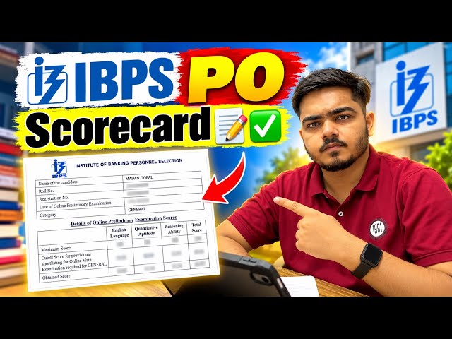 My IBPS PO Scorecard ✅ #ibps #ibpspo 