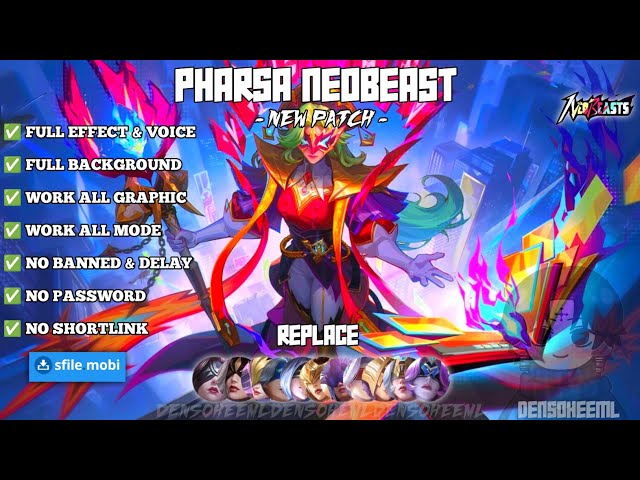 Script Skin UPDATE Pharsa Neobeast No Password  Full Effect Voice - Update Terbaru 2026