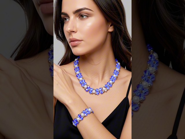 If you like this jewelry set 👉 DIY #jewelry #diy  #beadedjewelery