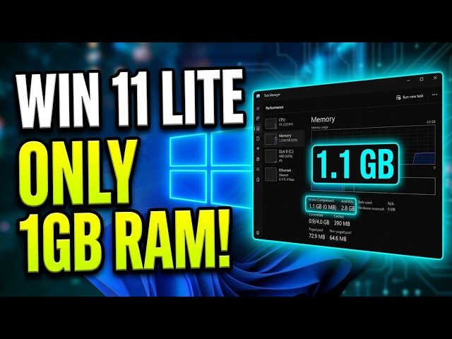 Windows 11 Professional Lite 25H2 🔥 Lightweight ISO for Old PCs!