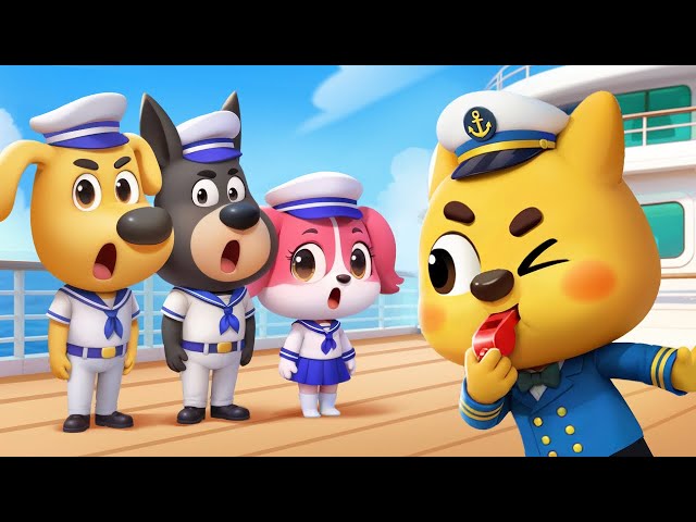 Little Captain | Learn about Jobs | Preschool Educational Cartoon | Sheriff Labrador