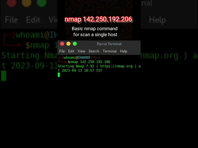 Basic Nmap Scanning | IHA089 #nmap #linux #cybersecurity #hacking
