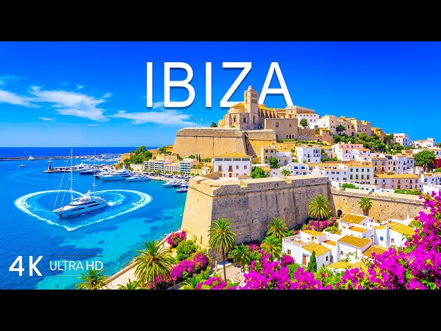 🔥 [4K] Ibiza 🇪🇸 Travel in 4K | Cala Comte, Es Vedrà & Turquoise Sea Views