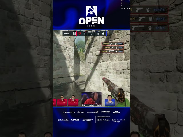 Four kills and total domination from xertioN in the pistol round #blast #Open #cs #cs2 #csgo