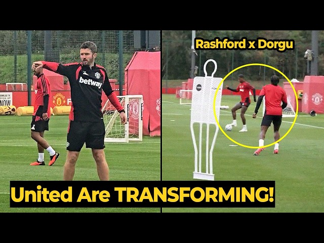 Michael Carrick’s NEW Man United Tactics in Training Are INSANE! 😱