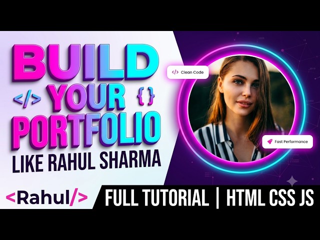Responsive Portfolio Website Using HTML CSS JS | Free Source Code Included #freecode #portfolio