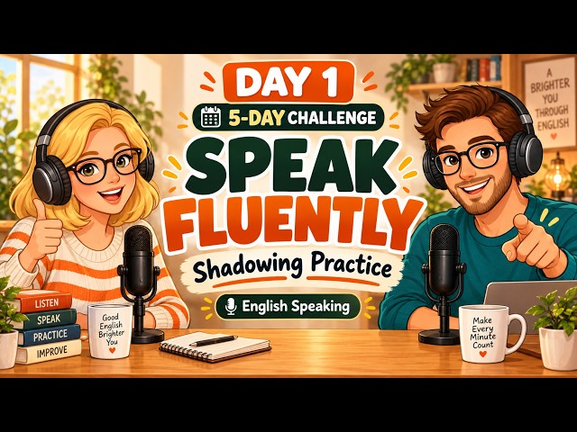 Shadowing English Speaking Practice | Speak Fluently 5-Day English Speaking Challenge