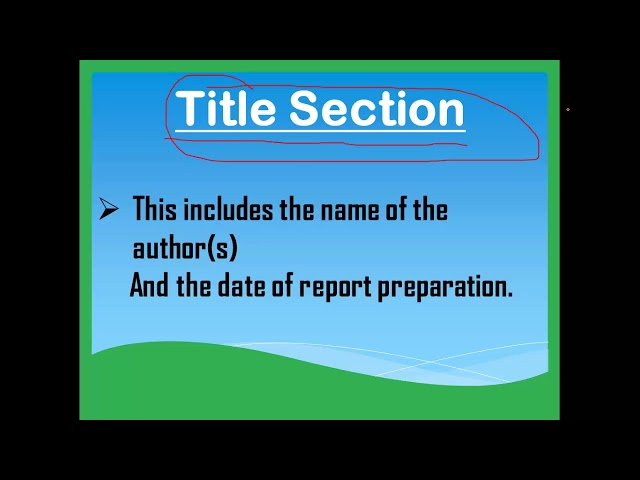 Report Writing Format   English Grammar
