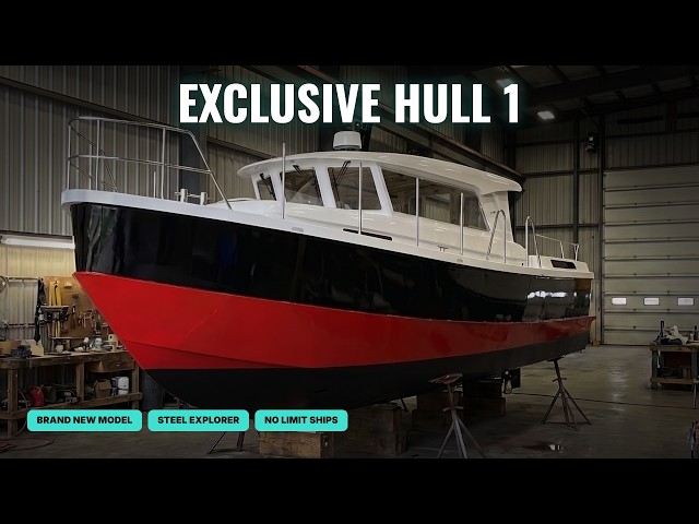 THIS Is An EXCLUSIVE Look At Hull 1 Of A NEW STEEL No Limit Yacht