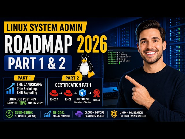 Linux System Administrator Roadmap 2026: From Linux to $150K+ | Part 1 & 2
