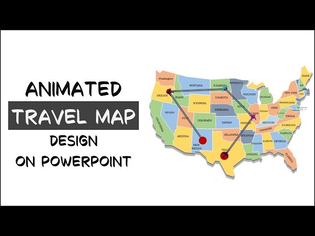Animated Travel Map PowerPoint Template