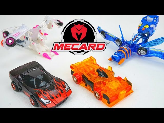 Mecard NEW Mecardimals Collection Transforming Cars Tanatos Wingtok Kangshi Unicorn Robot