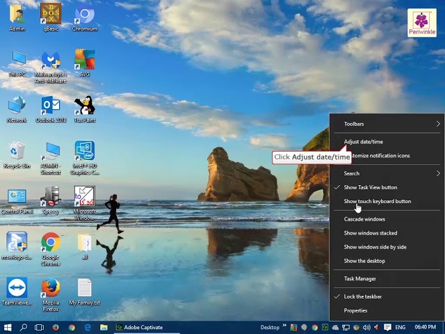 Setting the System Date and Time | Computer Training | Periwinkle