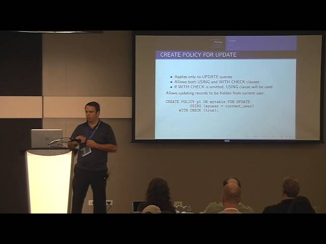 Row Level Security - Stephen Frost