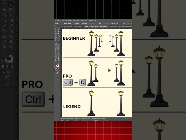 Adobe illustrator Tutorial, Beginner vs pro vs legend 😌  #adobeillustrator