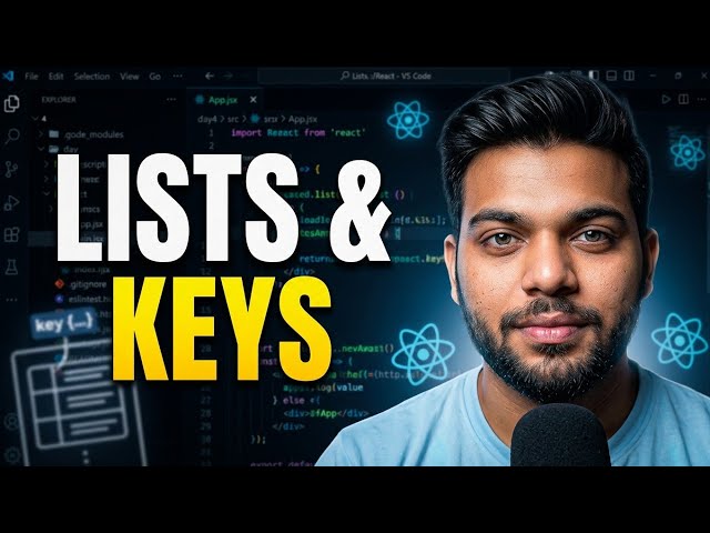 React JS Lists & Keys Tutorial 🔥 | React JS Interview Questions | #reactjs #day10 
