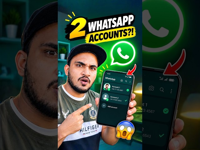 🔥 Use 2 WhatsApp Accounts in ONE WhatsApp App! 😱 | WhatsApp Tips in Tamil #whatsapptips