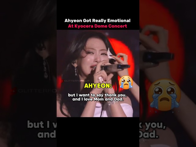Ahyeon's Emotional Moment At Kyocera Dome  #kpop #babymonster #ahyeon #baemon #illit