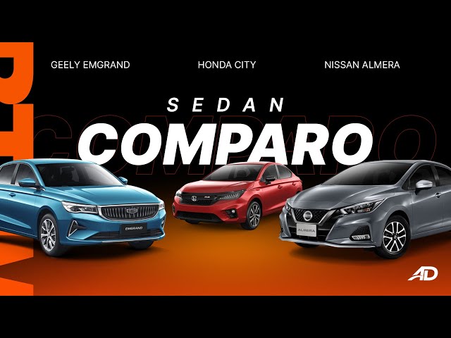 Honda City Vs Nissan Almera Vs Geely Emgrand | Sedan Comparo