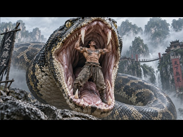 2026 Action Movie: A young man lets a giant python swallow him—then emerges with ultimate Kung Fu!