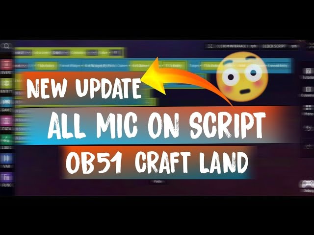 ALL MIC ON SCRIPT OB51 CREATED BY  || AGFYT93 || क्राफ्टलैंड मैप में सभी का माइक ऑन  #craftland 
