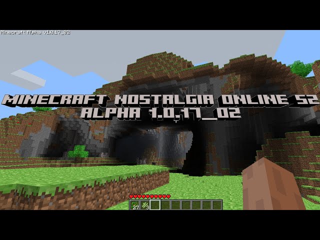 Minecraft Nostalgia Online S2 Ep8: We upgraded to Alpha 1.0.17_02. The start of Alpha!