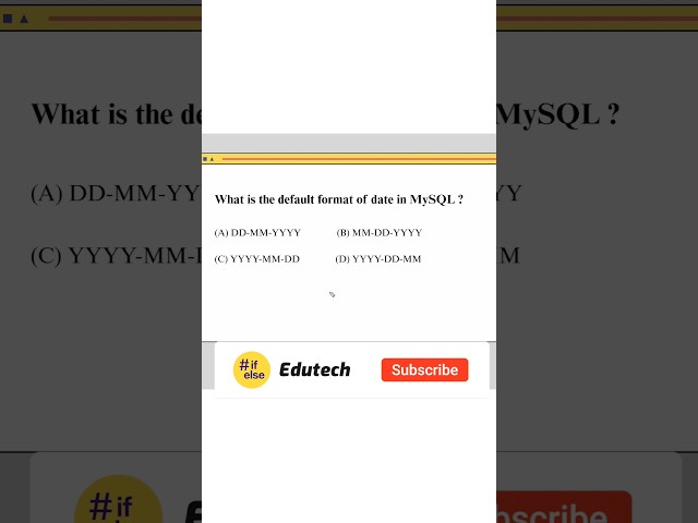 MCQs on SQL Class 11 and 12