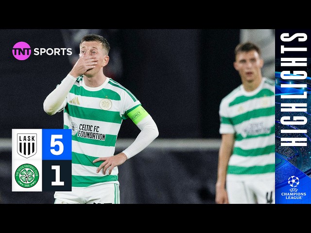 Celtic CRASH Out! 🫨 | LASK 5-1 Celtic (5-4 AGG) | UEFA Champions League Play-Off Highlights