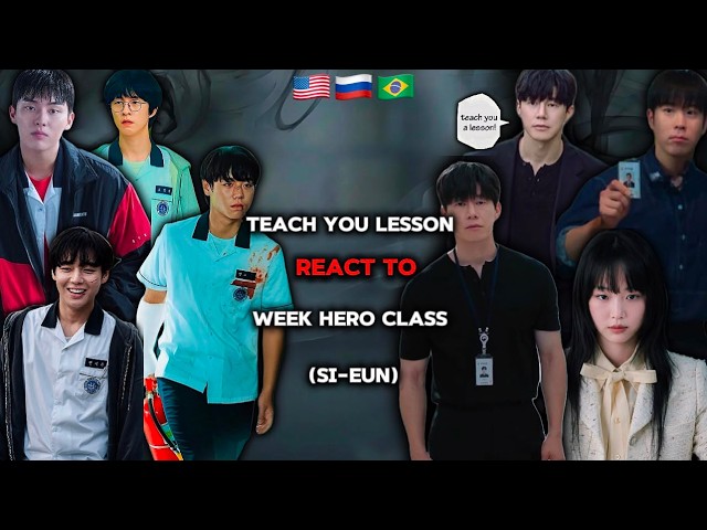 🇧🇷🇺🇸🇷🇺Teach You Lesson React To Week Hero Class 1 | Week Hero Class | - | Gacha React