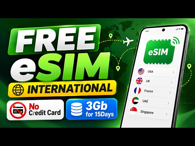International eSIM Guide 🌍 | 3GB Data for 15 Days | No Credit Card Required