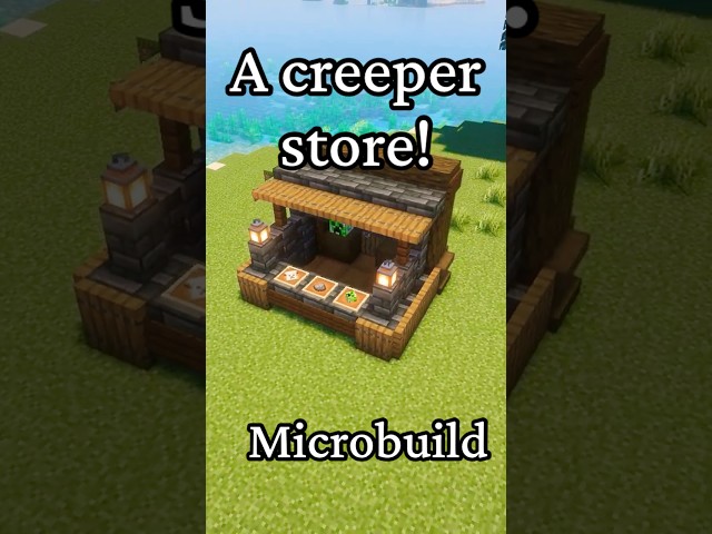 A creeper storefront? #minecraft