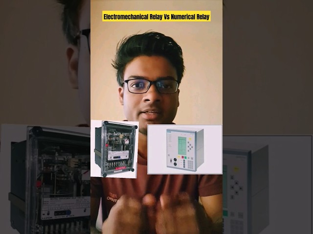 Difference between Electromechanical Relay and Numerical Relay #electrical #ytshorts #youtubeshorts