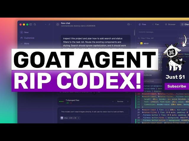 Command Code Desktop Agent App (Fully Tested): It just costs $1 & Codex is not worth it ANYMORE!