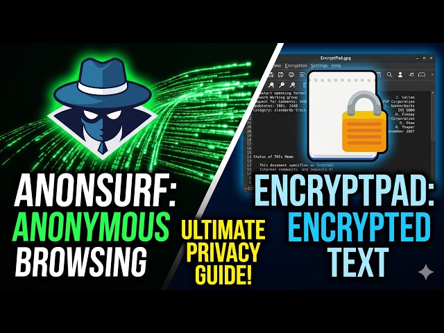 Exploring parrot security apps Part 1 - Anon Surf and Encryptpad